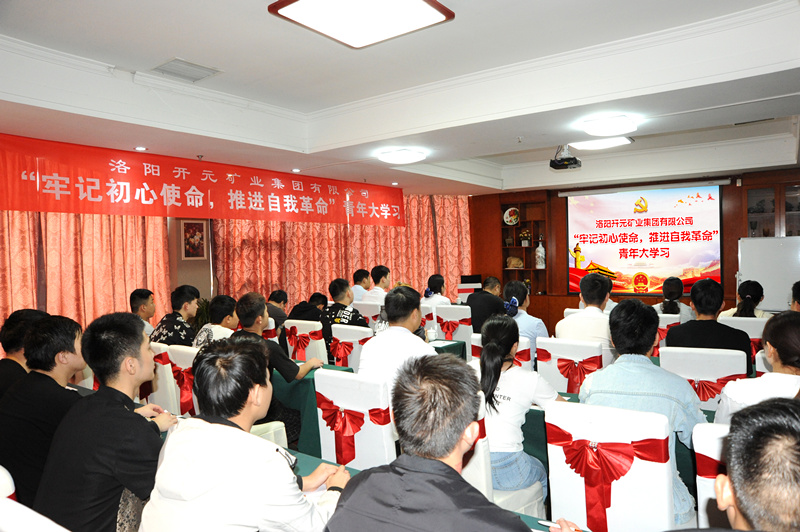 開元集團組織青年員工進行“牢記初心使命，推進自我***”大學習